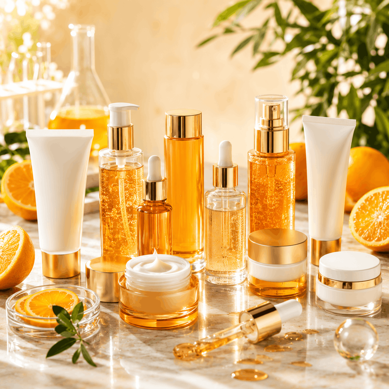 AMWON Beauty premium vitamin C skincare collection for brighter healthy radiant skin