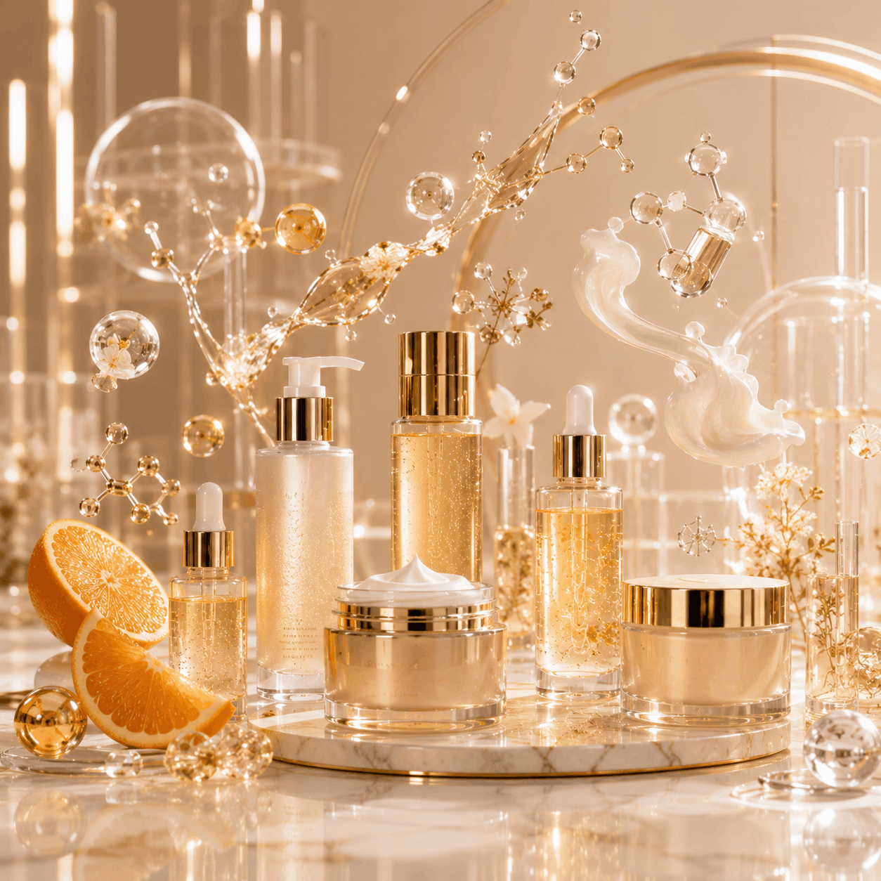 AMWON Beauty premium skincare innovation featuring luxury beauty products and advanced skincare science